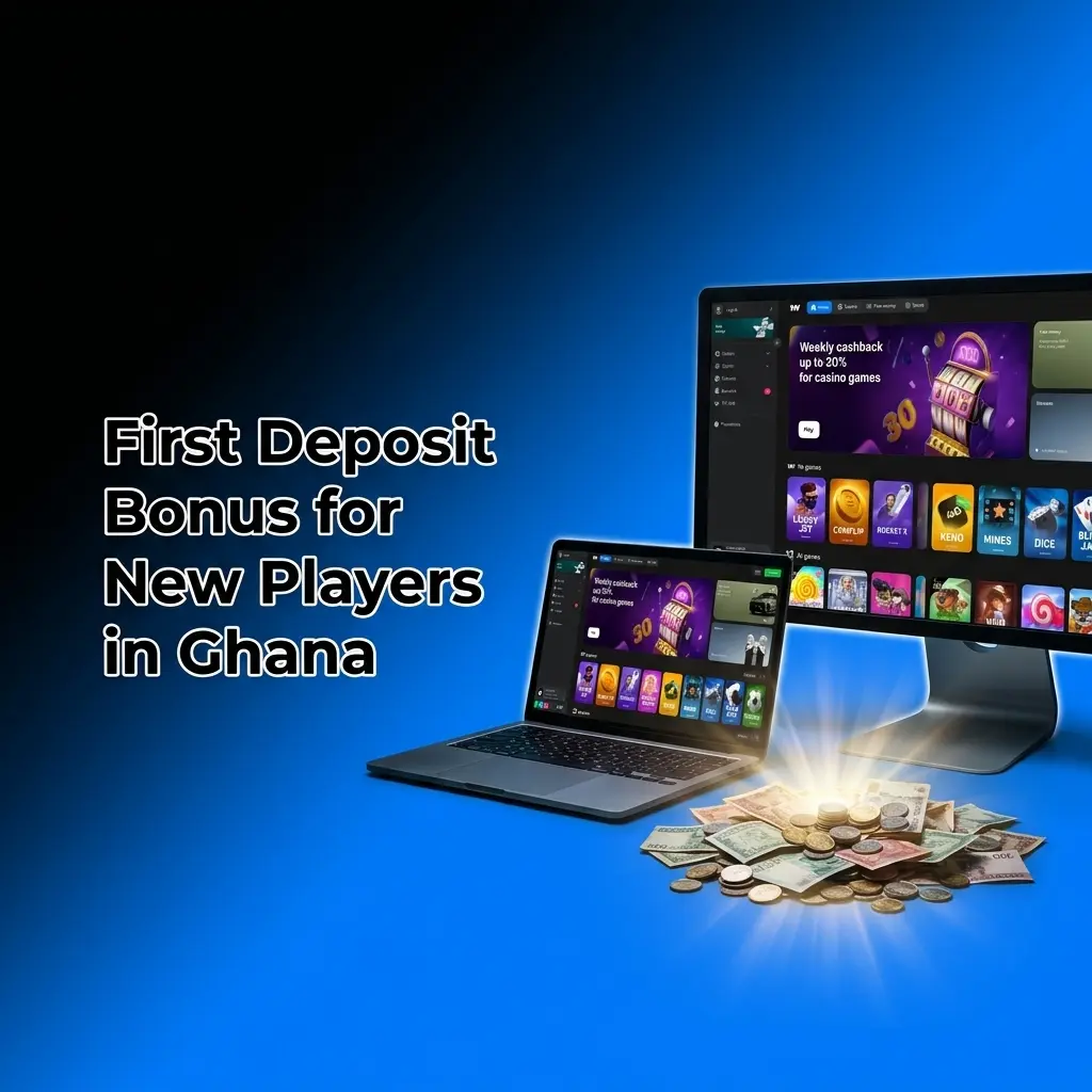 New players in Ghana welcome bonus up to 500% across 4 deposits with free spins and sports betting perks