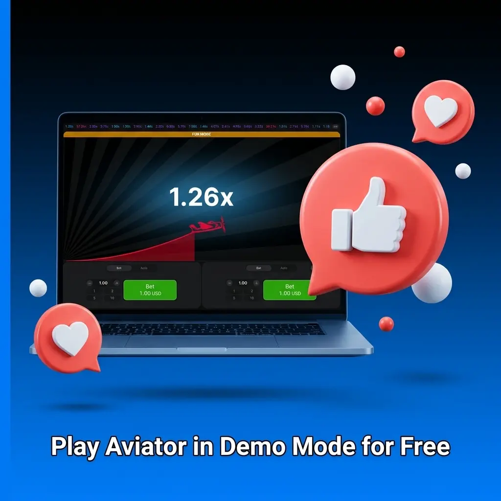 Aviator demo mode on 1win with virtual balance, dual bets, and cashout feature — no deposit or account needed
