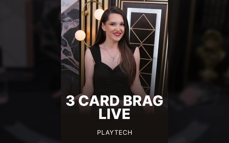 Experience live dealer excitement in 3 Card Brag Live on 1win.