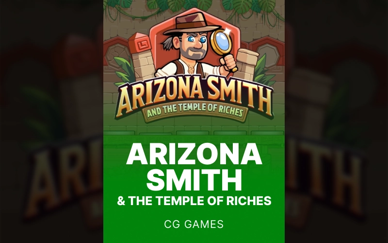Embark on a treasure-hunting adventure in Arizona Smith and the Temple of Riches on 1win.