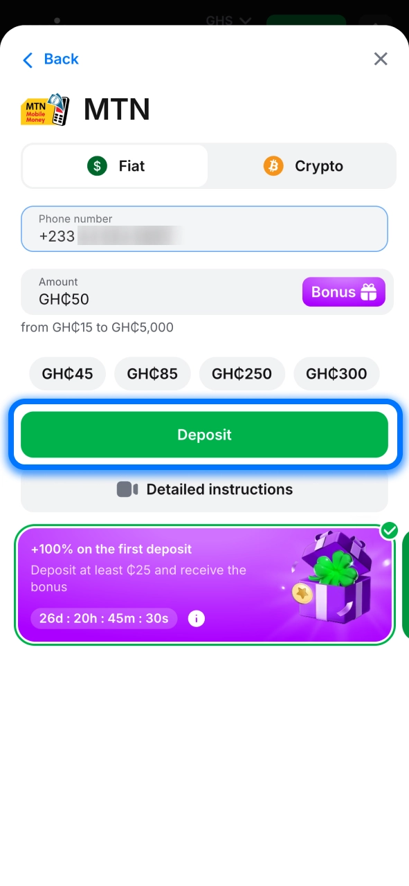 Confirm your 1win deposit and receive bonus funds automatically.