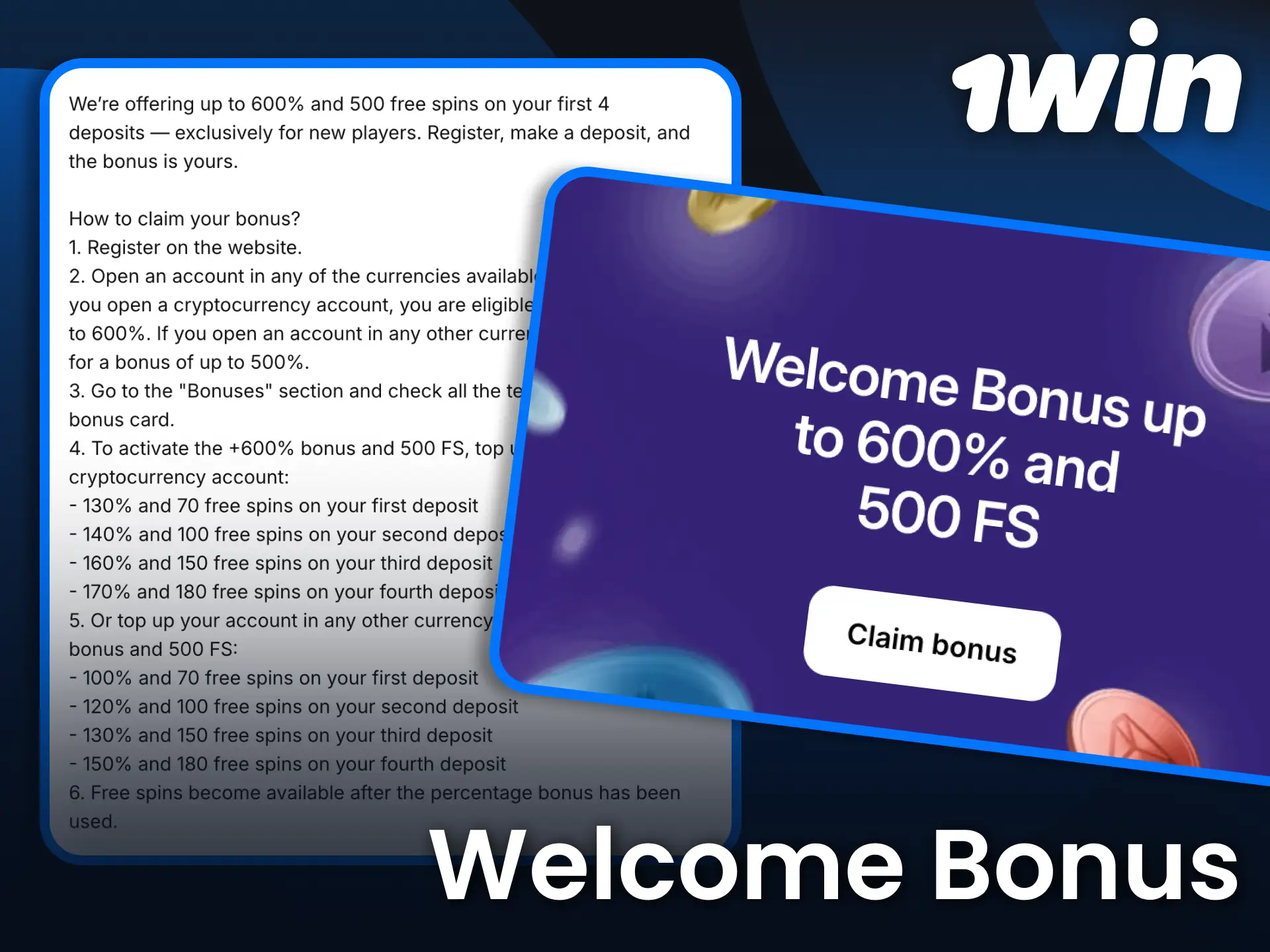 Register on 1win and unlock one of the biggest welcome packages in Ghana.