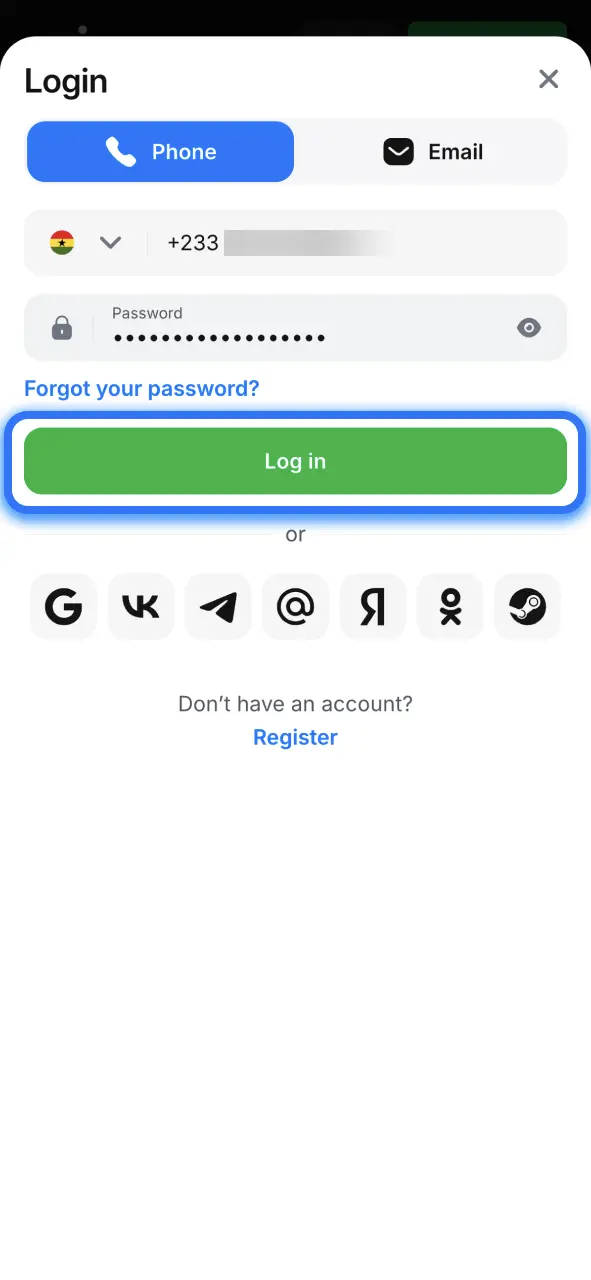 Log in to 1win and instantly view your balance and bonuses.