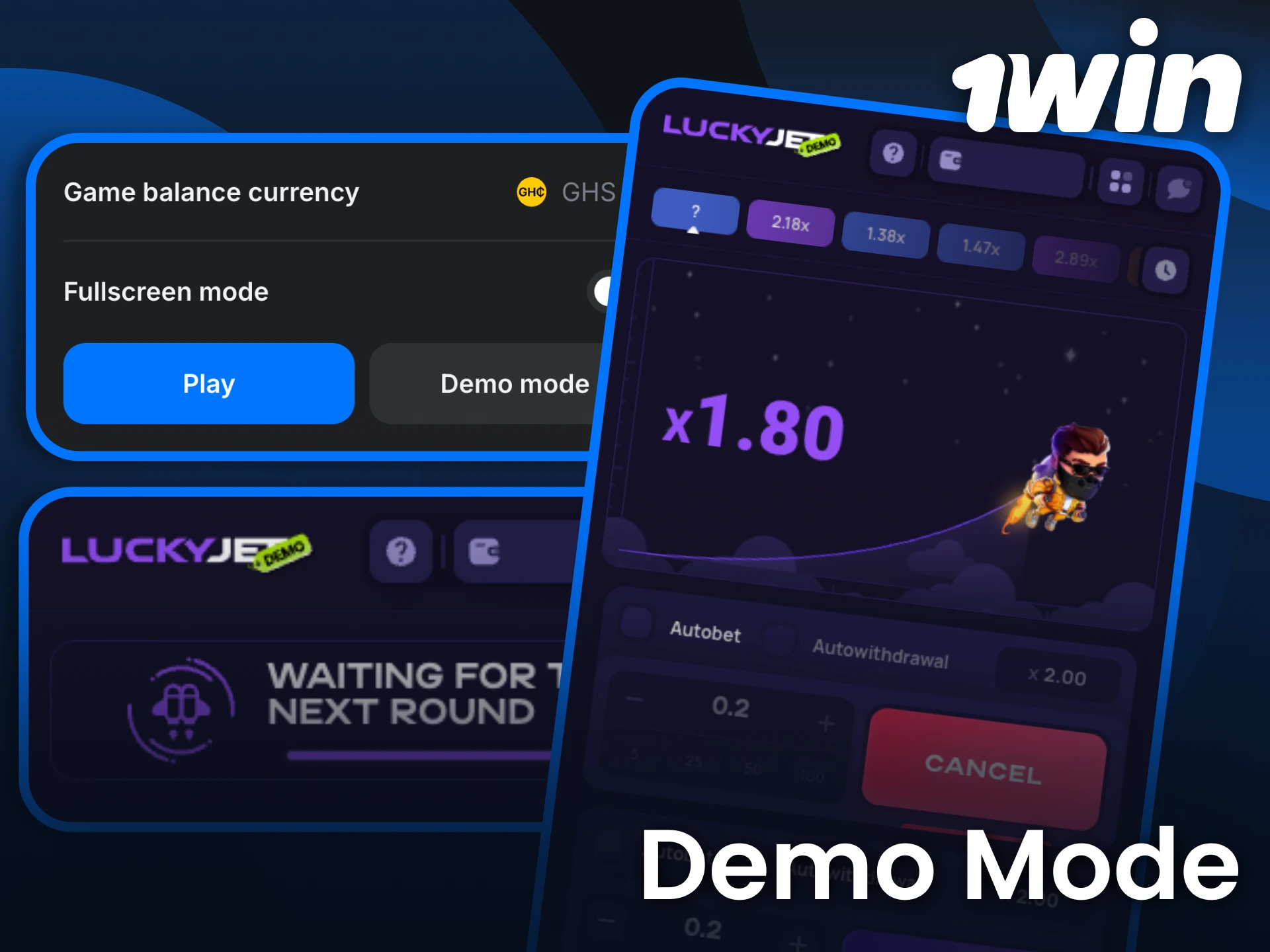 Try Lucky Jet for free and learn the gameplay before placing real bets.