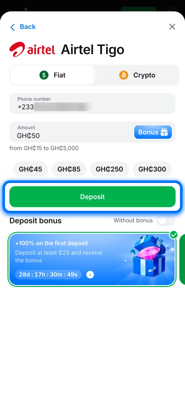 Make a quick deposit on 1win and unlock access to real-money gameplay.