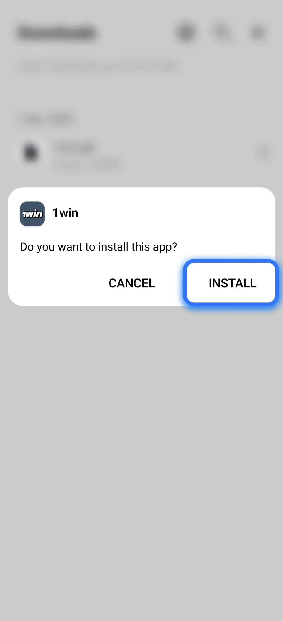 Install the 1win app and gain instant access to Mines on your device.
