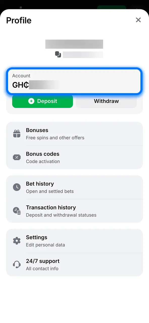 Check your 1win funds and access betting or casino games right away.