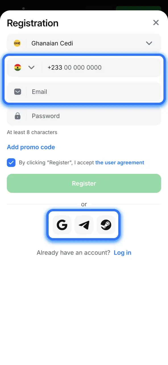 Select your preferred 1win signup method for maximum convenience.